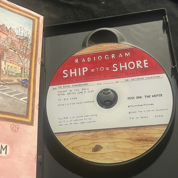The Royal Tenenbaums The Criterion Collection. Radiogram Ship to Shore DVD - Picture 5 of 8